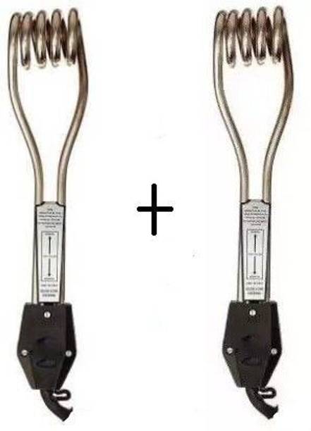 AARVI Shock proof 1000 W Immersion Heater Rod (Water) (pack of-2) 1000 W Immersion Heater Rod