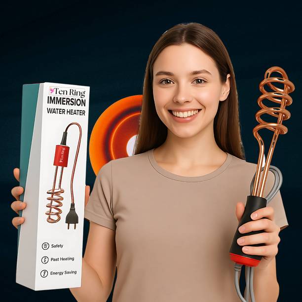 Ten Ring 2000W High Performance Water Heater with Instant Heating 2000 W Shock Proof Immersion Heater Rod