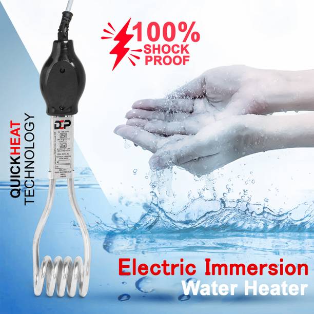 DCP Immersion Water Heater Rod ISI Approved | Shockproof Nickel Coated 2000 W Shock Proof Immersion Heater Rod
