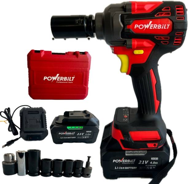 MPT CORDLESS BRUSHLESS IMPACT WRENCH 550NM TORQUE 21V LI-ION BATTERY & CHARGER Power & Hand Tool Kit