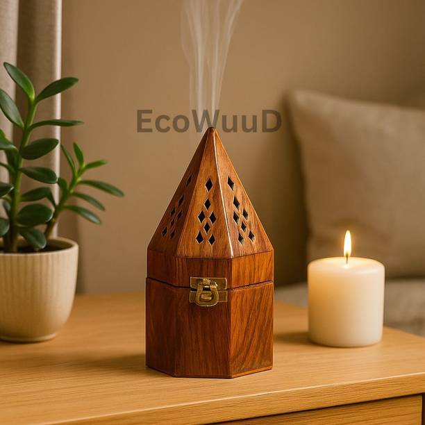 EcoWuuD ROUND LOBANDAN Wooden Incense Holder