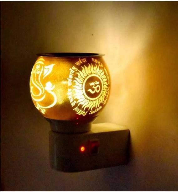 Dwellic Kapoor dani Electrical Glass & Essential Oil Diffuser Glass, Plastic Incense Holder