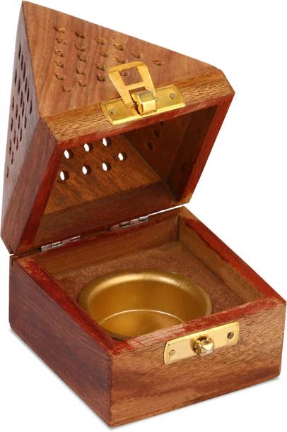 DigiRake Dhoop Stand (3 Inch Width), Agarbathi Stand , Computer Sambrani Incense Holder Wooden Incense Holder Set