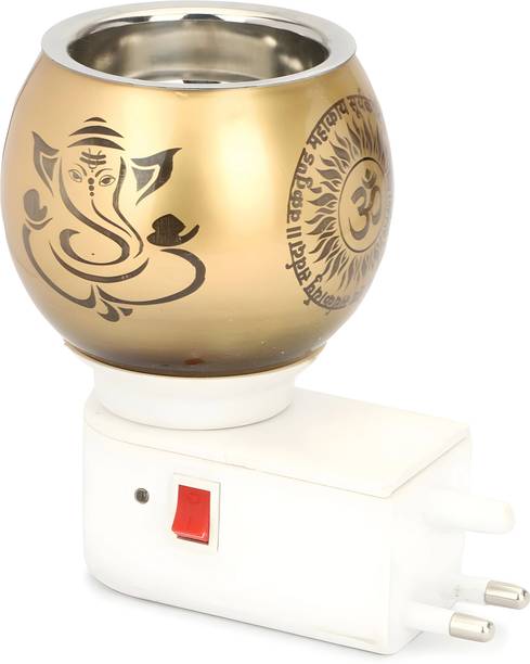 BFAAST Shiva Ganesha Swastik Vakratunda Mahakaya Trending Kapoordani/Aroma Oil Diffuser Glass, Plastic, Steel Incense Holder