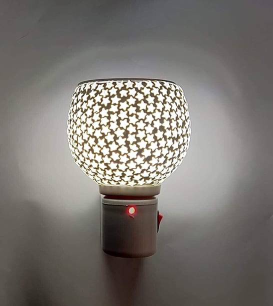 Dwellic Kapoor Dani Electrical Camphor Glass & Essential Oil Diffuser Ceramic Incense Holder