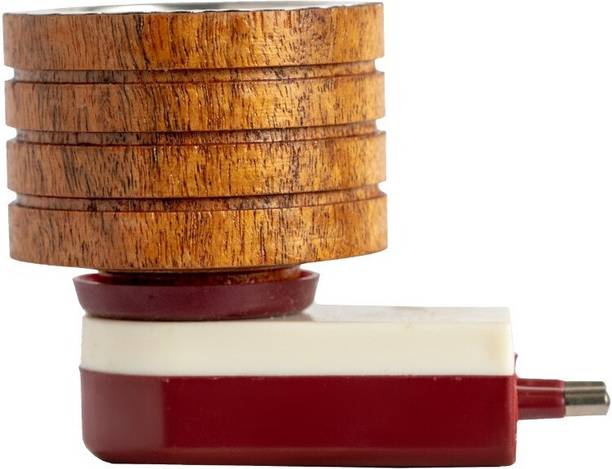 Bhanu Wooden Camphor Burner | Electric Kapur Diffuser | Aroma & Air Purifier Wooden Incense Holder