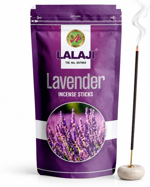 Lalaji Agarbatti Premium Lavender Incense Sticks | Calming & Relaxing Aroma for Stress Relief Lavender
