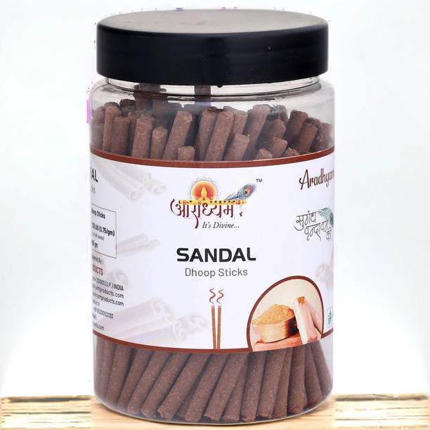 Aradhyam Its Divine Dhoop Sticks | (No Charcoal || No Bamboo) (Sandal) Sandal