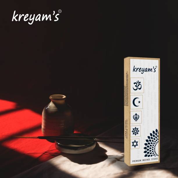Kreyam's Incense Sticks Variety For Pooja Material Jasmine