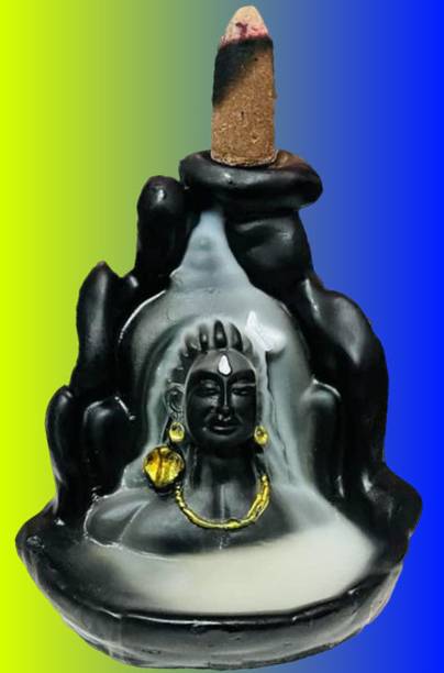 BZILO Adiyogi Shiv Backflow Incense Burner with 30 Cones Best for Gifting M_197 N/A