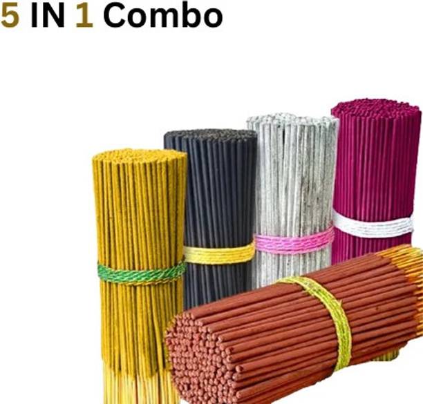 NIMBA Incense sticks 5 in 1 Rose, Gugal, Loban, Pinapple, Kewda