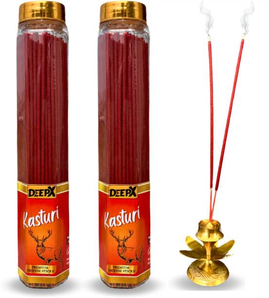 deepx Kasturi Agarbatti Incense Sticks | Kasturi Chandan Agarbatti | Pack of 2 | Kasturi Agarbatti
