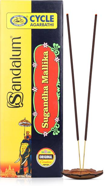 सायकल Pure Sandalum and Sugandha Mallika 2 in 1 Pack अगरबत्ती