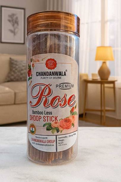 Chandanwala BAMBOOLESS INCENSE STICK ROSE ROSE