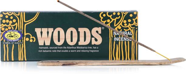 सायकल Agarbatti Combo - Woods Natural Agarbathi + Wooden Agarbatti Stand अगरबत्ती