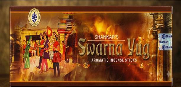 SHANKAR PERFUMEERY WORKS Agarbatti with Aromatic for Health, Wealth & Happiness SWARNA YUG