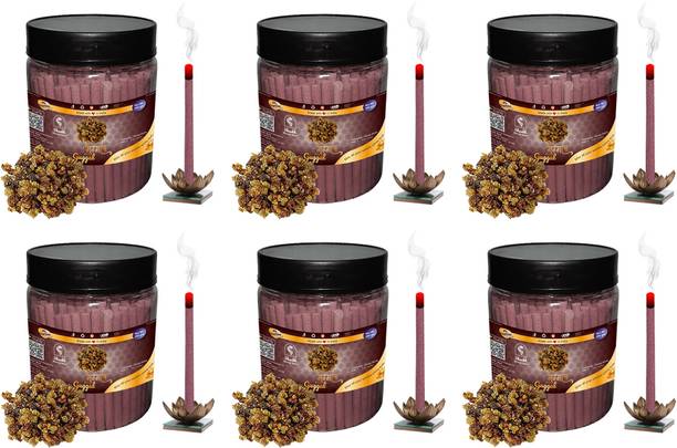 Shankh Guggal Dhoop Incense Stick Pack of 1200 gm (200+200+200+200+200+200) Fragrance Guggal