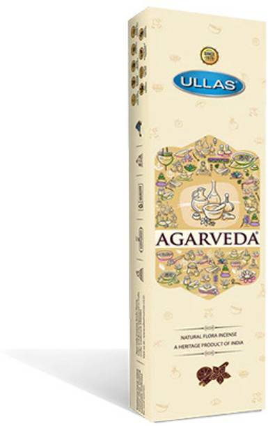 Ullas Agarveda Agarbathi with Woody Fragrance | Meditation, Pooja Woody, Sweet, Herbal