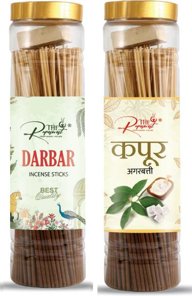 The Rupawat perfumery house Natural incense sticks agarbatti 200 g each darbar kasturi darbar kasturi
