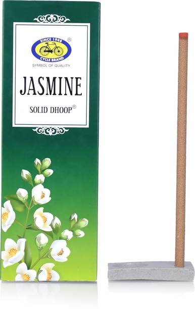 Cycle Pure Jasmine Bambooless Dhoop Stick, 6 Inch, 50 Sticks Pack | Jasmine Fragrance