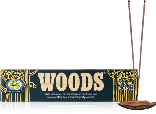 Cycle Pure Woods Natural Agarbatti for Special Puja Rituals & Festivals with Woody, Sandal, Amber Fragrance