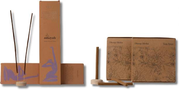 AMAYAH TEA-TREE Dhoop Cone & Lavender Agarbatti Tea Tree & Lavender
