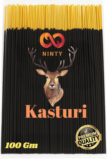 NINTY Eco Agarbatti with Herbal Fragrance | Ayurvedic & Toxin-Free KASTURI