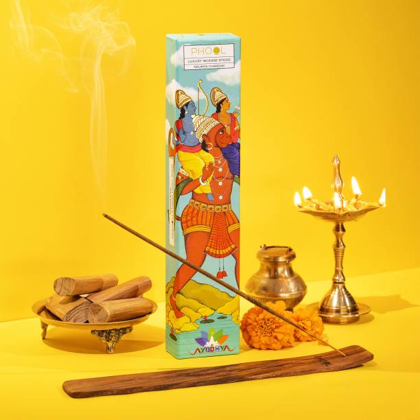 Phool Ayodhya Soumya Chandan Agarbatti | Pure Sandal Incense Stick For Pooja Soumya Chandan