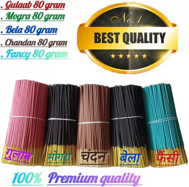 Rajtilak Agarbatti Agarbatti for Pooja rose, mogra, chandan, rajnigandha_300g rose, mogra, chandan, rajnigandha, fancy
