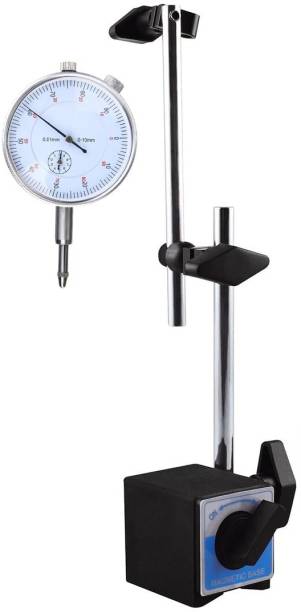 GoodsBazaar 0.01mm 0-10mm Dial Indicator Gauge Dial Thickness Gauge DTI Dial Gauge Stand Meter Indicator Transfer Stand