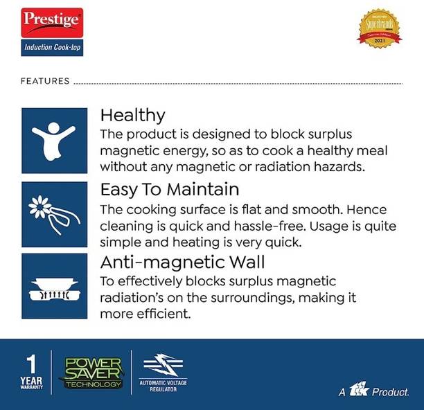 Prestige Xpress Induction 1200W Induction Cooktop  (Black, Red, Push Button)