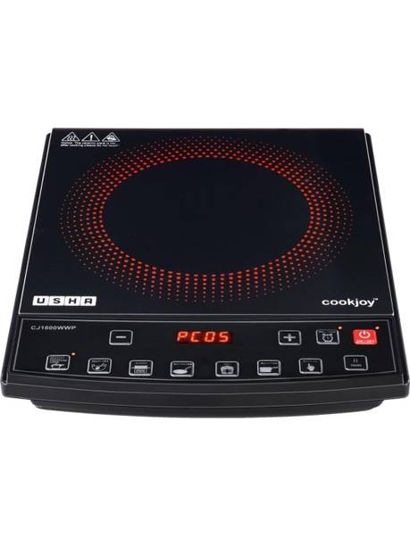 USHA 1600 W Induction Cooktop Push Button