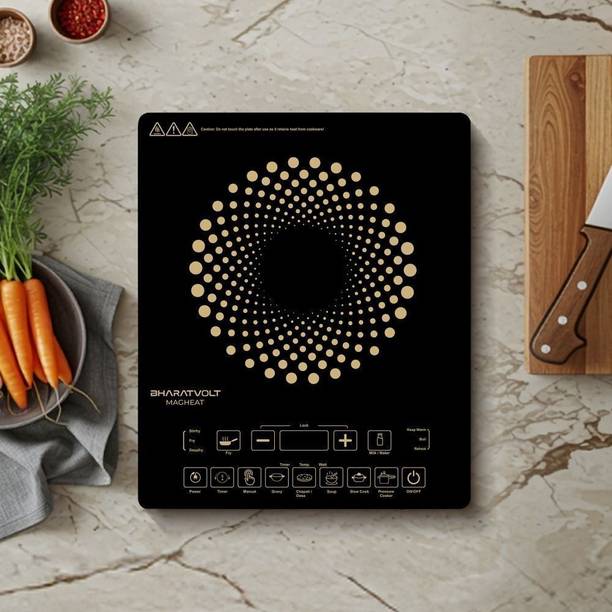 BharatVolt 2100 W Induction Cooktop Touch Panel