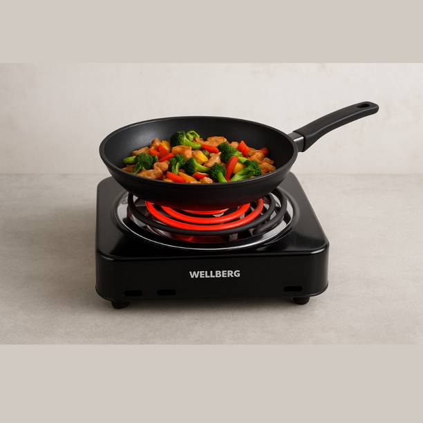 WELLBERG 1000 W Radiant Cooktop Jog Dial