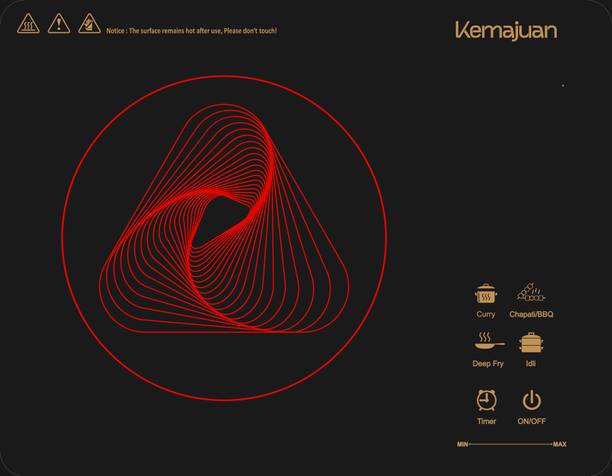KEMAJUAN 2200 W Infrared Cooktop Touch Panel, Jog Dial