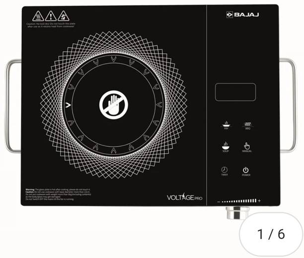 BAJAJ 2200 W Infrared Cooktop Touch Panel, Jog Dial