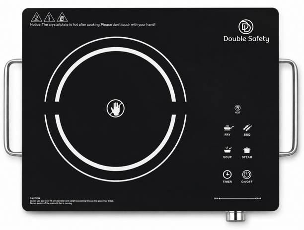 Double Safety 2000 W Radiant Cooktop Touch Panel