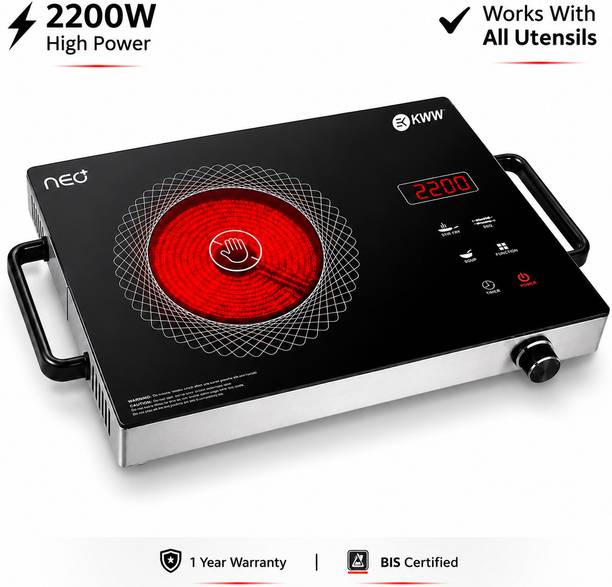 KWW 2200 W Infrared Cooktop Touch Panel