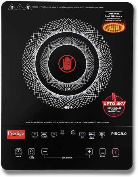 Prestige 2400 W Infrared Cooktop Touch Panel