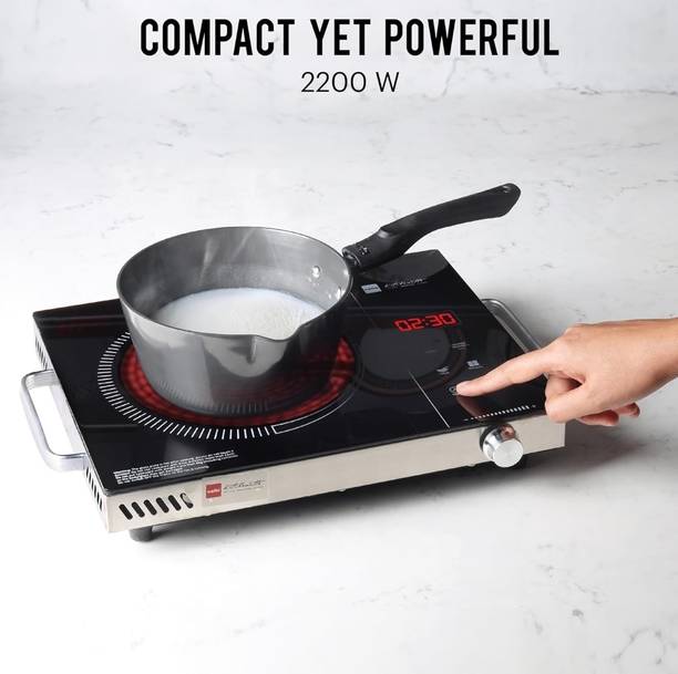 CELLO 2200 W Radiant Cooktop Touch Panel, Jog Dial