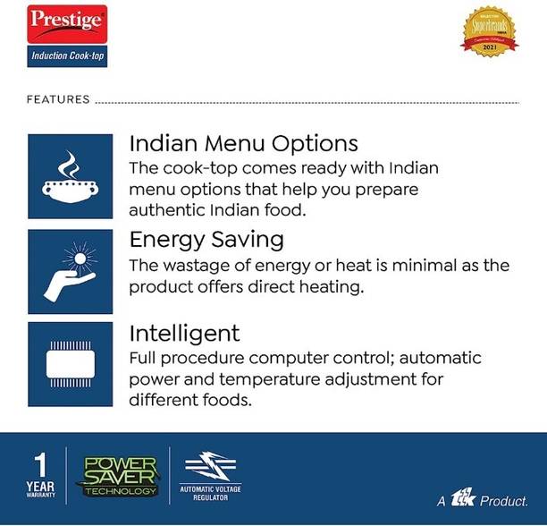 Prestige Xpress Induction 1200W Induction Cooktop  (Black, Red, Push Button)