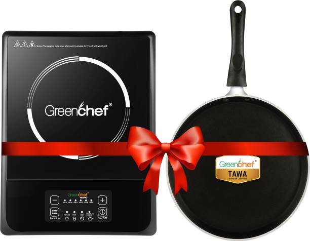 Greenchef Neuro Combo Induction Cooktop 2000W + IB Tawa 250MM Induction Cooktop