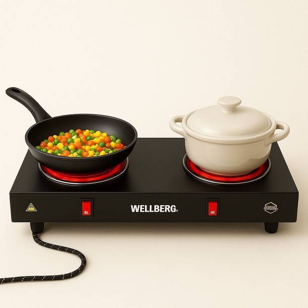 WELLBERG 2000 W Radiant Cooktop Push Button