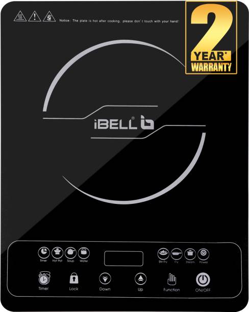iBELL 20YO, 2000W Auto Shut Off, Over Heat Protection, BIS Certified Induction Cooktop