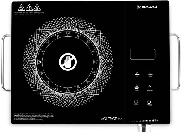 BAJAJ 2200 W Radiant Cooktop Jog Dial, Touch Panel