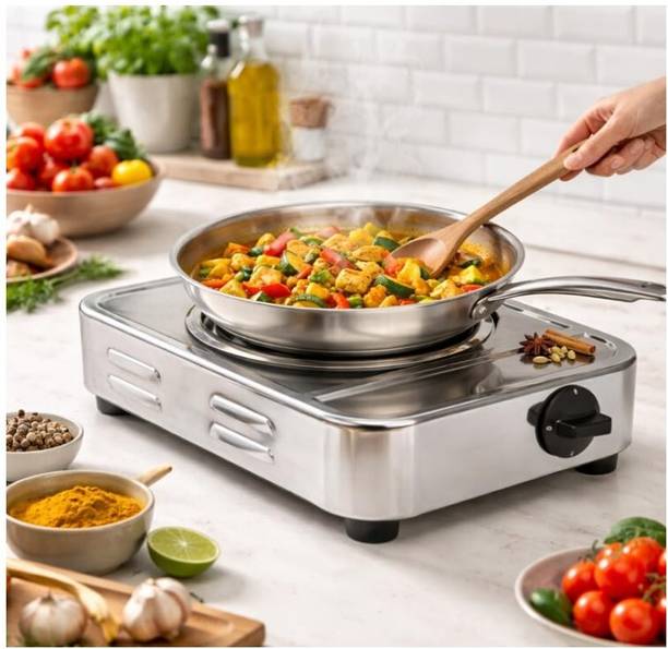 KomexS 220 W Infrared Cooktop Push Button