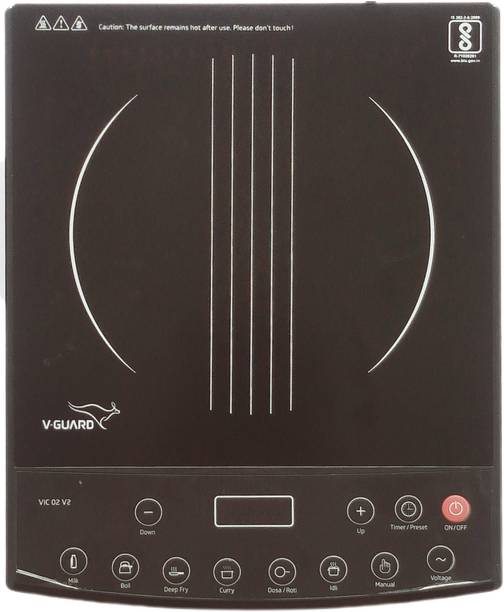 V-Guard 1400 W Induction Cooktop Push Button