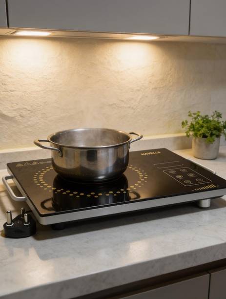HAVELLS 2200 W Infrared Cooktop Touch Panel, Jog Dial