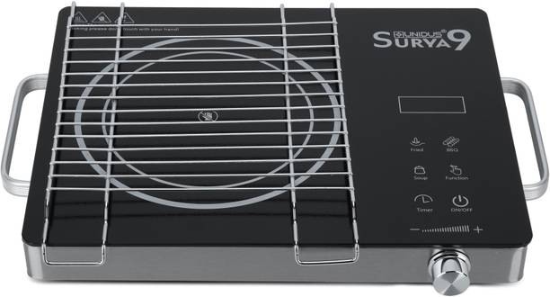 UNIDUS 2000 W Radiant Cooktop Jog Dial, Touch Panel