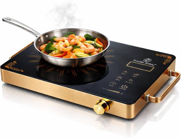 Double Safety 2000 W Radiant Cooktop Touch Panel